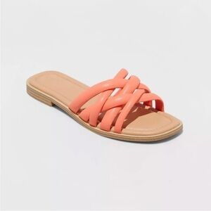 Women's Rian Slide Sandals - Universal Thread Orange